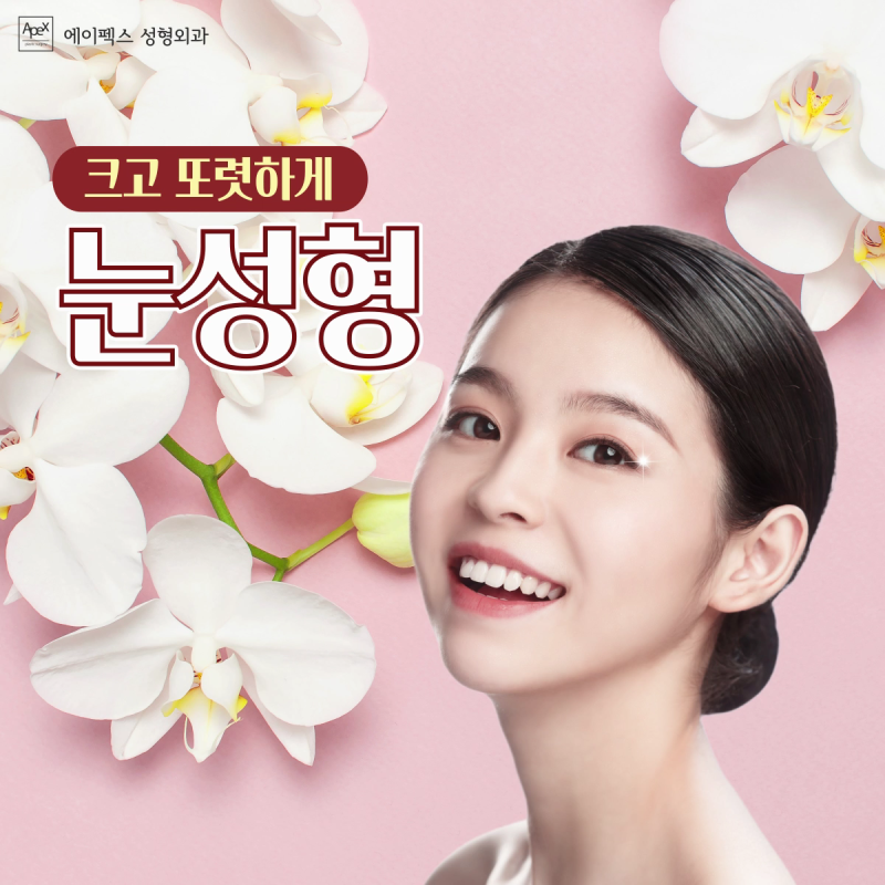 ☆쌍커풀수술, 안검하수,눈썹하거상술,눈밑지방재배치☆ 세상 모든 눈성형, 에이펙스성형외과